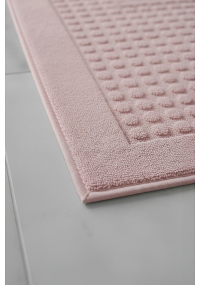 Zivra Pudra Ayak Havlusu - 70x130cm, 790gr, %100 Pamuk, Spa Ve Otel Banyo Paspası Pudra