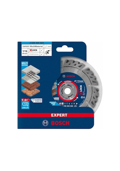 Bosch Expert 115 Mm X-lock Genel Amaçlı Elmas Kesme Diski 2608900669