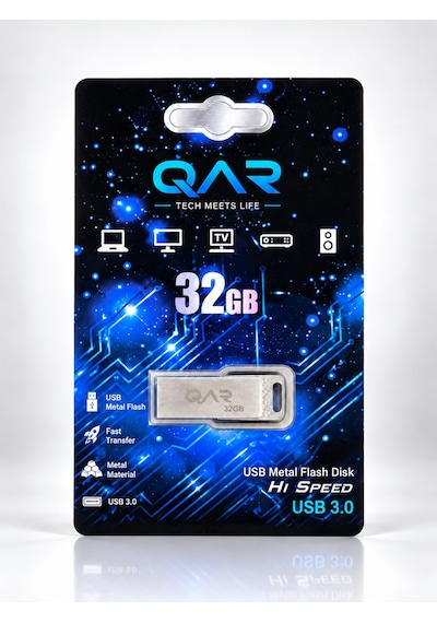 Qar Usb Flash Bellek High Speed 32 Gb Usb 3.0  Güvenli