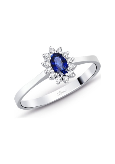 0.45 Ct. Safir Pırlanta Yüzük