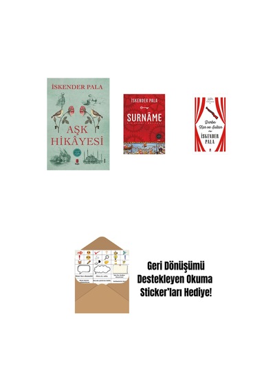 Aşk Hikâyesi + Surnâme - Bir Osmanlı Mâcerası + Darbe: Kan Ve Sultan Ciltli + Okuma Sticker'ları