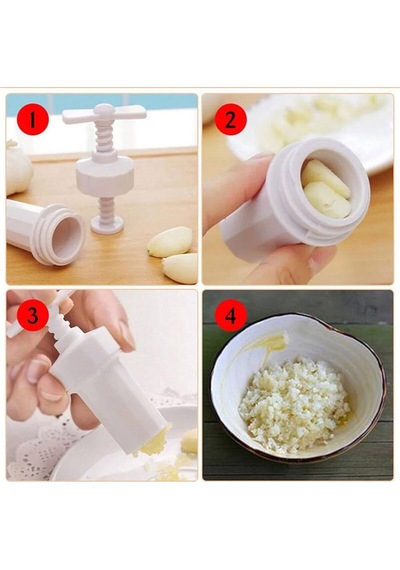 Vidalı Plastik Sarımsak Sıkıcı Hafif Ve Kolay Temizlik Plastik Diğer