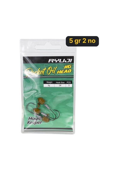Ryuji Rocket Oil Jighead İğne 5 Gr 2 No