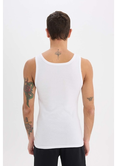 DeFacto Slim Fit Dar Kesim Ribana 2'li Atlet Y9056AZ25SPWT34
