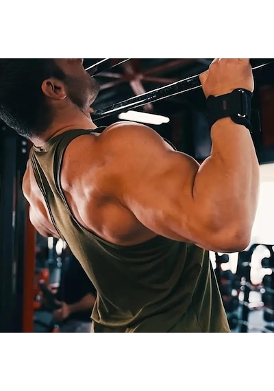 Valkyrie 2 Adet Ağırlık Kaldırma Kancası Tutma Yardımcısı Bar Fitness Bilekliği Lifting Hooks Straps Siyah