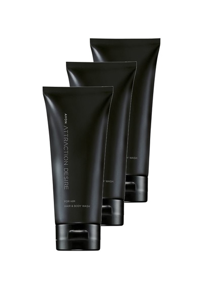 Avon Attraction Desire Erkek Saç Ve Vücut Şampuanı 3 x 200 ML