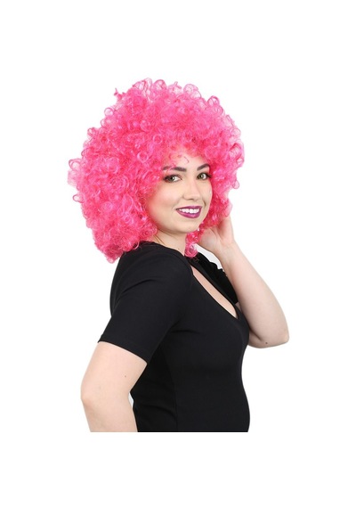 Animasyon Parti Ve Palyaço Peruğu / Neon Pembe - Uxfo-462277 Çok Renkli