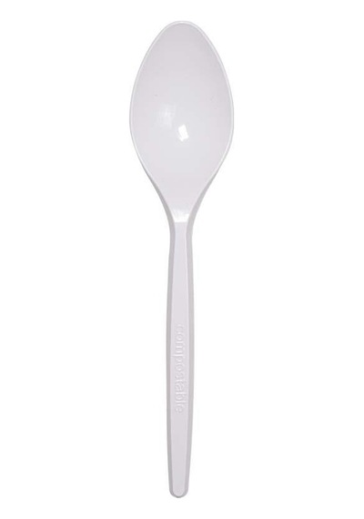 Plastik Şeffaf Beyaz Sup Kaşık - Tatlı Dondurma Kaşığı - 12.5 Cm. - 50 Adetlik 5 Paket Beyaz