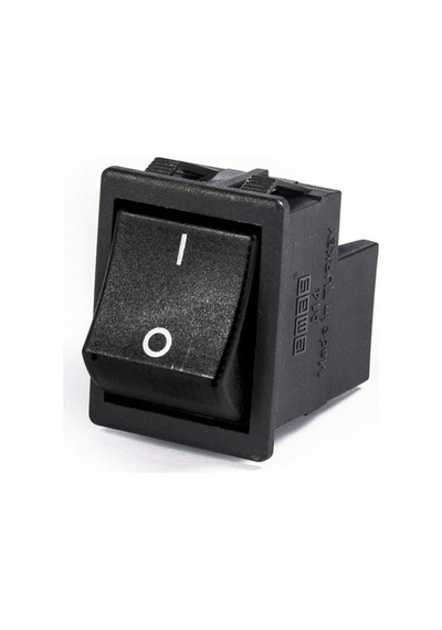 Emas A14b1h10 30x22mm Siyah Işıksız 2na Terminalli Asal Switch