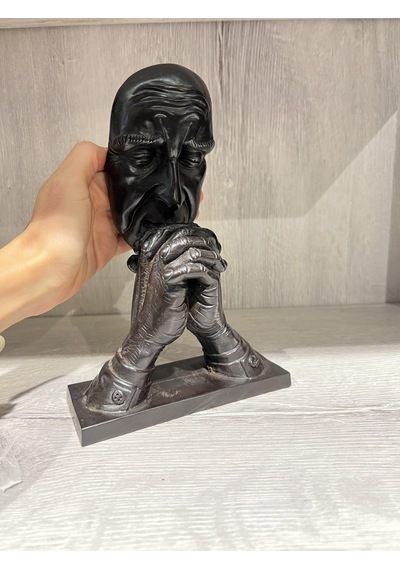 Reçine Düşünen Insan Biblo/ Mask Model1