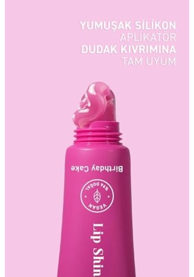 Tr Dolgunlaştırıcı Onarıcı Vegan Dudak Balmı Charm Hediyeli Birthday Cake Aromalı 10 Ml