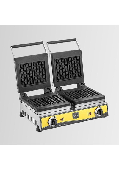Remta W14 Sanayi Tipi Döküm Çiftli Kare Model Waffle Makinası Elektrikli