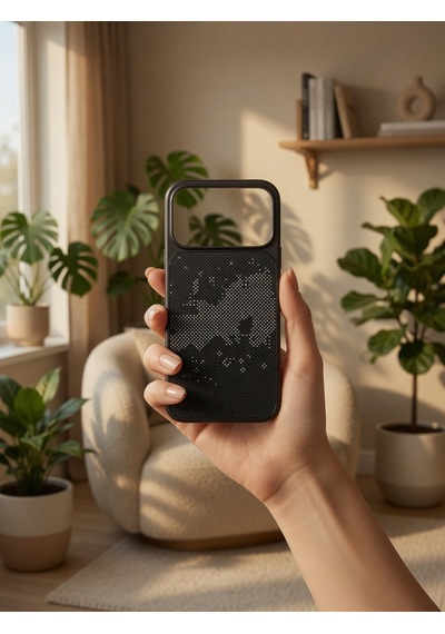 İphone 17/18 Promax Ortak Uyumlu Karbon Fiber Desenli Darbeye Dayanıklı Kılıf Çok Renkli1