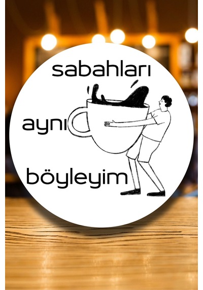 Cafe, Restoran, Çay Ocağı, Kahve Dükkanı Duvar Kapı Süsü, Ahşap Dekoratif Aksesuar Tablo Modeli
