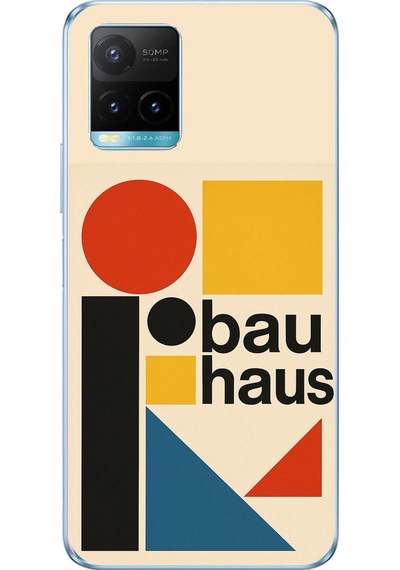 Vivo Y21s/y33s/y32 Uyumlu Bauhaus Akımı Baskılı Silikon Kılıf Renkli