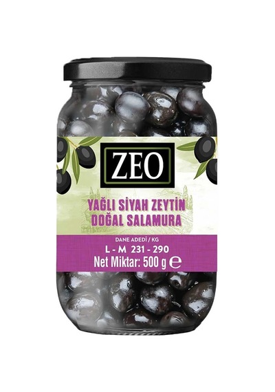 5 Adet Zeo Siyah Zeytin L-m 500 G