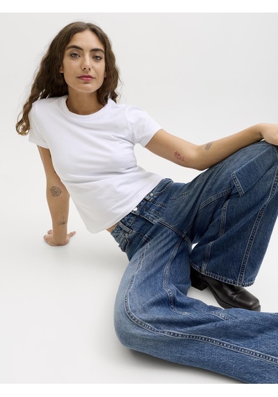 Kadin Yüksek Bel Wide Leg Jean - Tokyo - 12282997 Medium Blue Denim