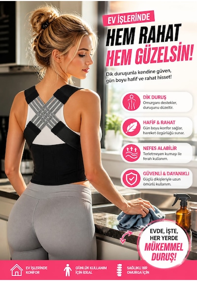 Dik Duruş Korsesi Sırt Korsesi Kamburluk Önleyici Medikal Bel Korsesi Unisex Dik Durma Korsesi Ayarlanır Medikal Dik Duruş Sırt-bel Korsesi Kadın-erkek Kamburluk Önleyici Dik Duruş Sporcu