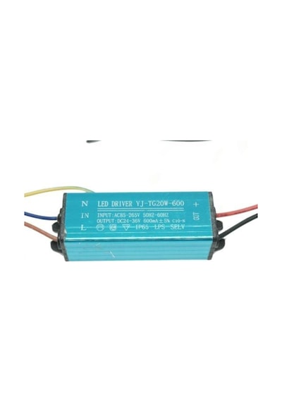 Led Sürücü Trafo Güç Kaynağı 20W Ac85 265V Dc 24-36V Ip65