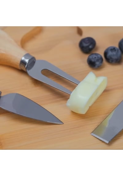 Naturalove Bambu Servis Setli Büyük Peynir Ve Ikram Tablası 45 CM