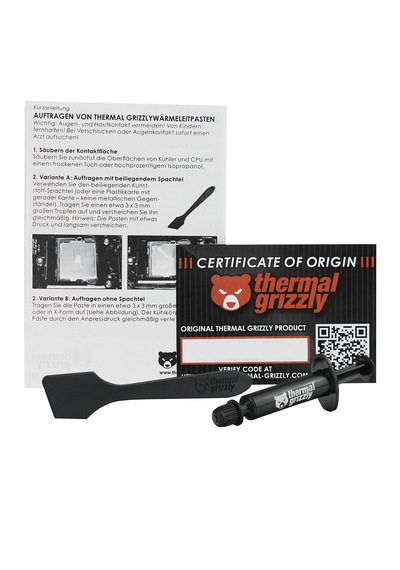 Thermal Grizzly Hydronaut Tg-h-001-rs 1g Gri Termal Macun Siyah