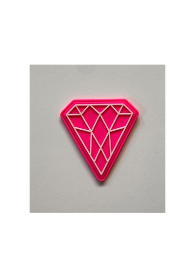 Taşteks Ütülenebilen Veya Sticker Olarak Kullanılabilen Neon Pembe Elmas Modeli