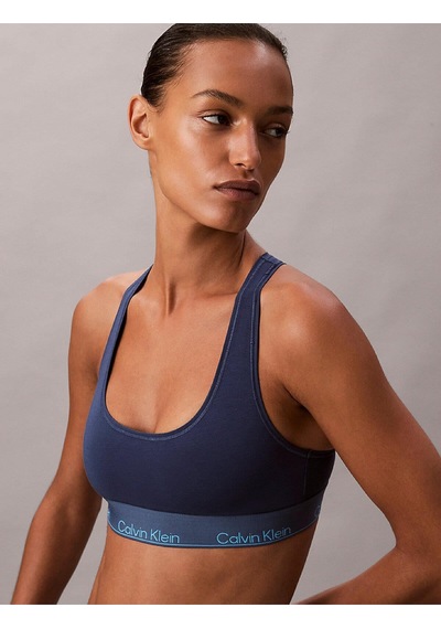 Calvin Klein Unlined Bralette Kadın Sütyen-13634 Mavı