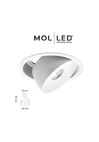 Molled Milano Serisi 8w Sıva Altı Led Spot Beyaz Kasa 3000k - Mol3400-1