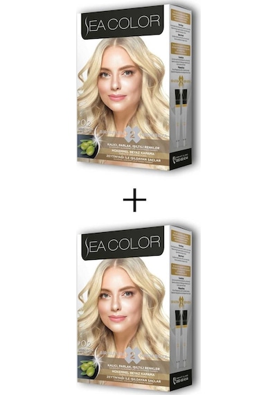 2X2 Tüp Krem Saç Boyası Seti Bebek Sarısı No:0.2
