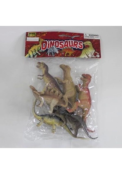 Sh-9001-vardem Poşetli 6pcs 8 İnch Çiftlik Hayvan Ve Dinozor Set Diğer