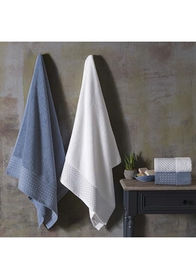 Taç Wind Pure Cotton Beyaz Denim Pamuk Hamam Seti, Beyaz, S-m/l-xl 6 Renk