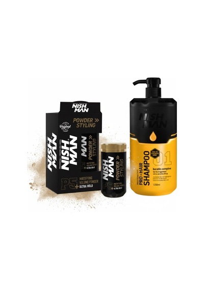 P5 Toz Saç Şekillendirici Wax - 20 Gr X 5 Adet/ + 1250 Ml Tuzsuz Şampuan Hediye