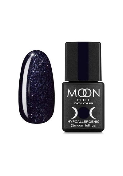 Moon Full Kalıcı Oje Classic Simli Siyah No:189