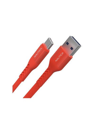 Nautica C20 Type-C to USB-A 22.5W Hızlı Şarj ve Data Kablosu 2.1M Kırmızı