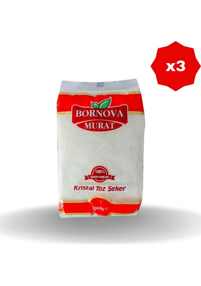 Toz Şeker 1 Kg X 3 Adet