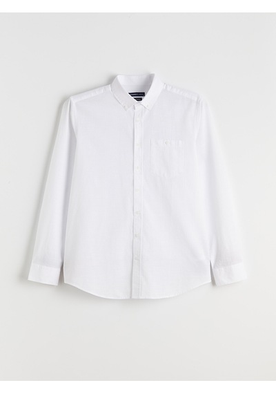 Lcwaıkıkı Classic Beyaz Regular Fit Uzun Kollu Erkek Gömlek