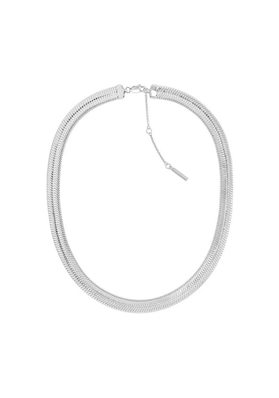 Calvin Klein Ckj35000626 Kadın Kolye Seti Metalik Gri