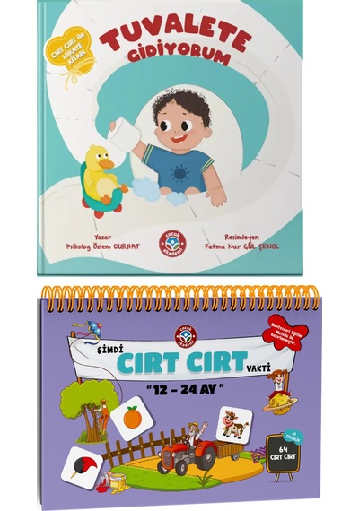 12-24 Ay Cırt Cırtlı Etkinlik Kitabı Ve Tuvalete Gidiyorum Cırt Cırtlı Etkinlik Kitabı