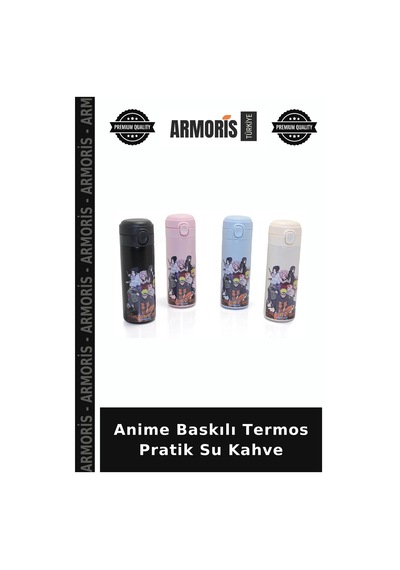 Anime Baskılı Termos Pratik Su Kahve Diğer