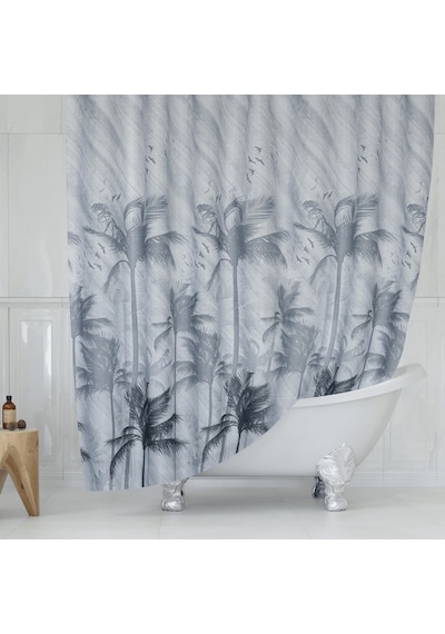 Tropik Duş Perdesi 5104 Model Çift Kanat 2X110X200Cm Çok Renkli
