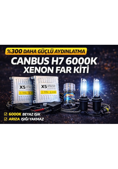 H7 6000k Canbus Xenon Far Kiti 0