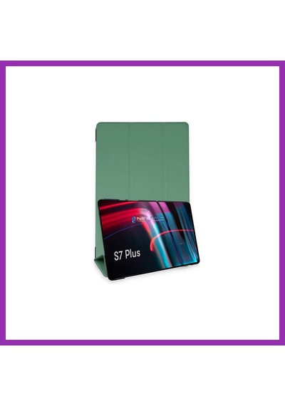 Bezos Samsung Galaxy T970 Tab S7 Plus 12.4 Kılıf Tablet Smart Kılıf - Koyu Yeşil Bty