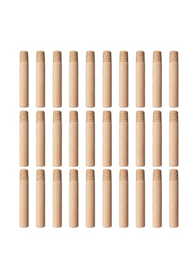 Ahşap Gürgen Sırık - 120 Cm 30 Adet
