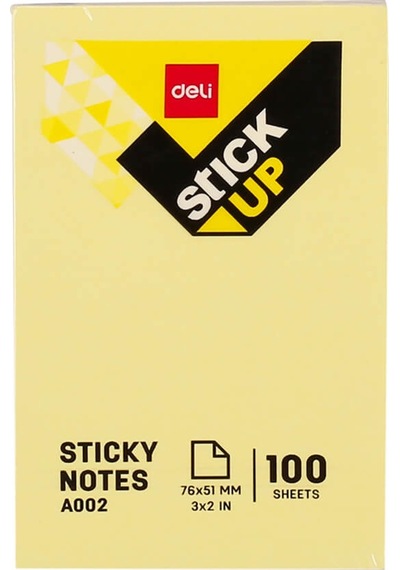 Deli Sticky Notes Yapışkanlı Not Kağıdı 76x51 Mm 100 Sayfa A00253