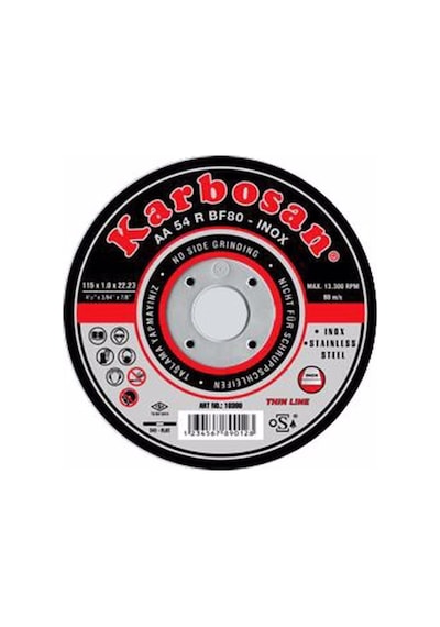 Inox Kesici 115x1 İnce Çizgi 1 Adet