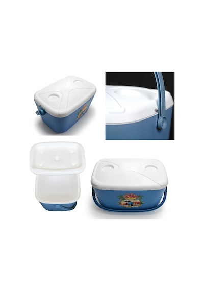 20 Lt Buzzy Retro Portatif Buzluk-298 Mavi