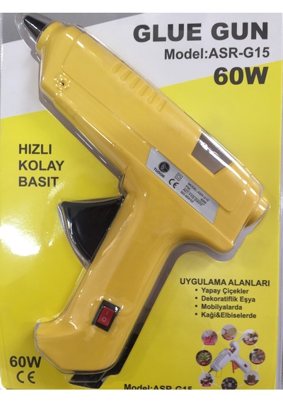 Silikon Tabancası Sıcak Silikon Tabancası 60 Watt+5 Mum Tudor