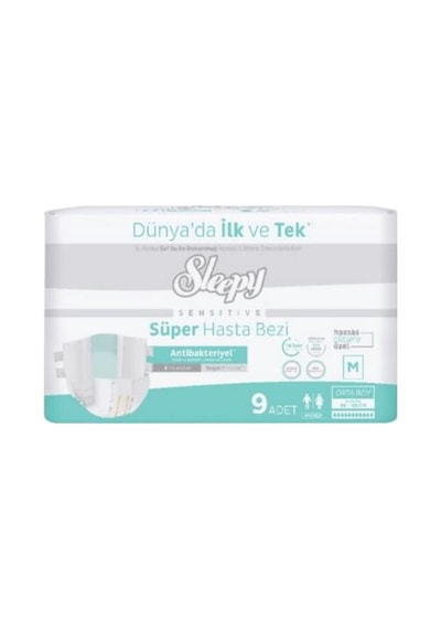 Sleepy Süper Hasta Bezi Medium Boy M 85 - 125 Cm 9 Adet Diğer
