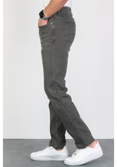 HLT Jeans Erkek Açık Haki Regular Fit Rahat Kesim Esnek Likralı Denim Jeans Kot Pantolon 001