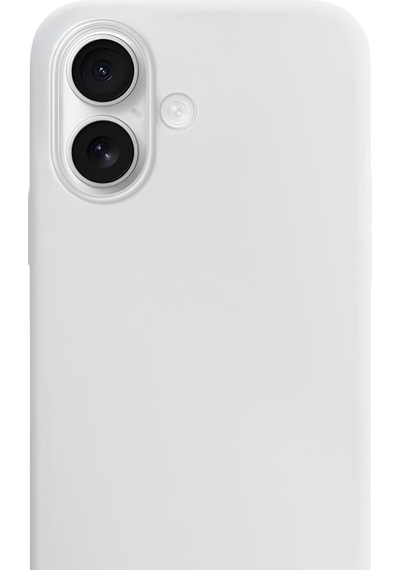 Apple, Uyumlu iPhone 17 Soft Touch Lansman Silikon Kılıf İnci Beyazı